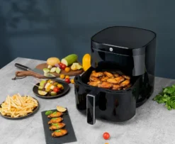 AFD-60B dual air fryer 6 L, Svart