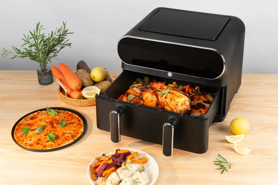 AF-2x50 dual zone airfryer 11 L, Svart
