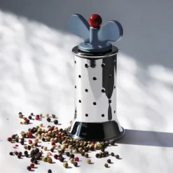 Alessi pepparkvarn, blå-rostfritt stål