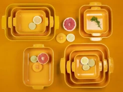 Appolia keramikform 40x27 cm, Saffron yellow