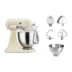 Artisan 5KSM175 köksmaskin med extra tillbehör 4,8 L, Almond cream