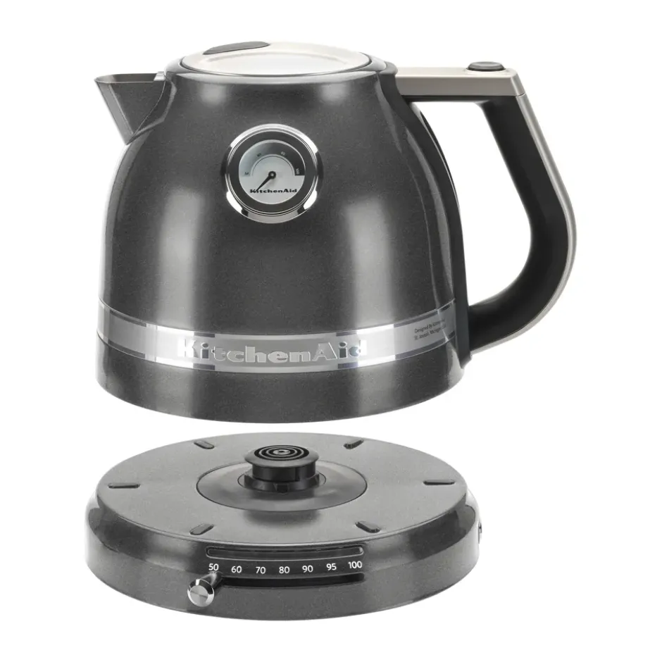 Artisan vattenkokare med variabel temperatur 1,5 L, Medallion silver