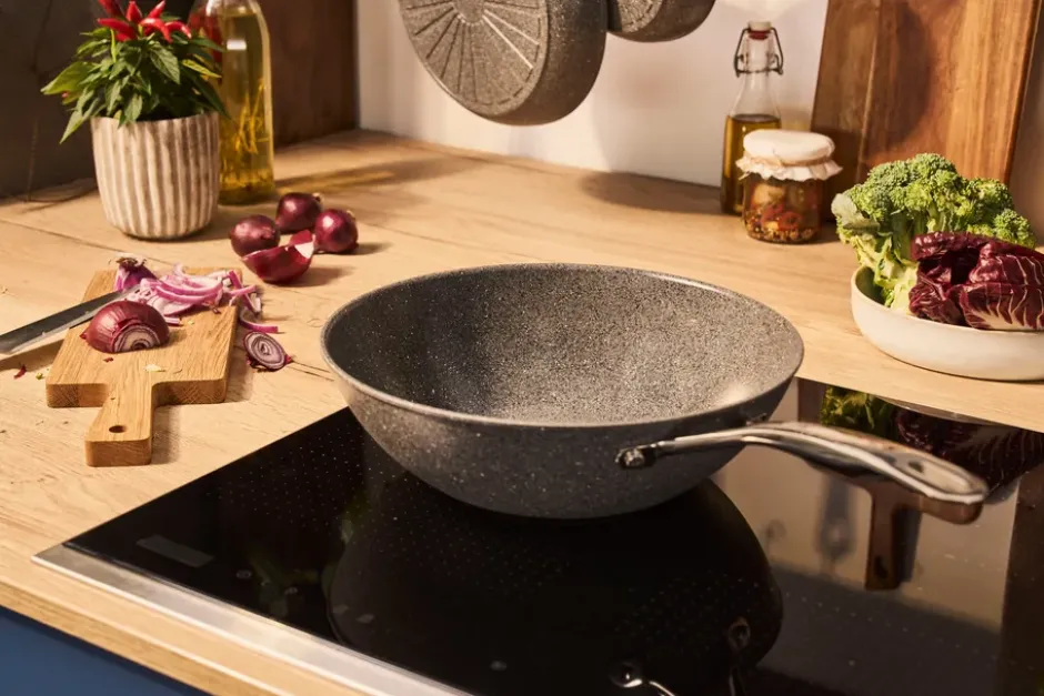 Ballarini Salina Ceramic Granit keramisk wok, 30 cm