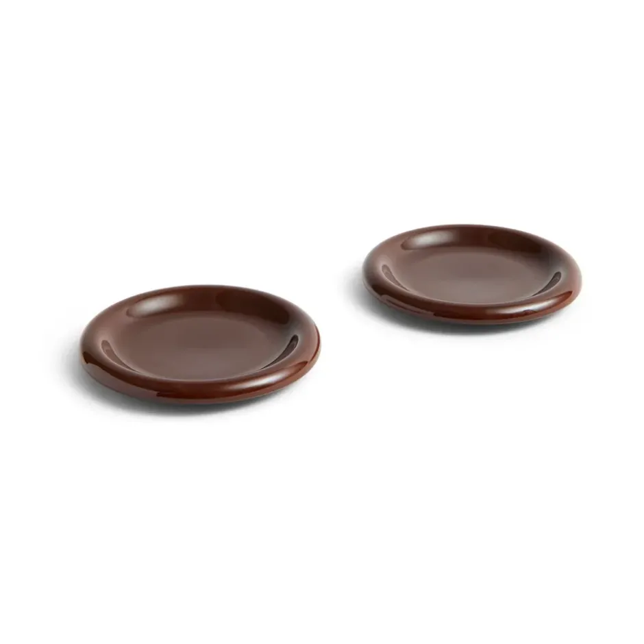 Barro tallrik, Burgundy, Ø18 cm, 2-pack