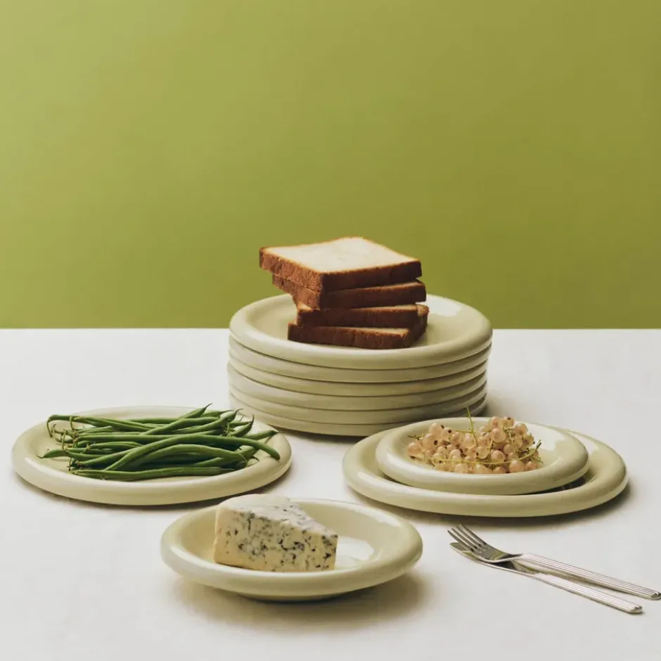 Barro tallrik, Pistachio, Ø18 cm 2-pack
