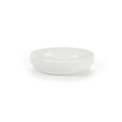 Base sidotallrik med hög kant vit, 12 cm