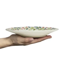 Basic jultallrik Ø21 cm, Vit-multi