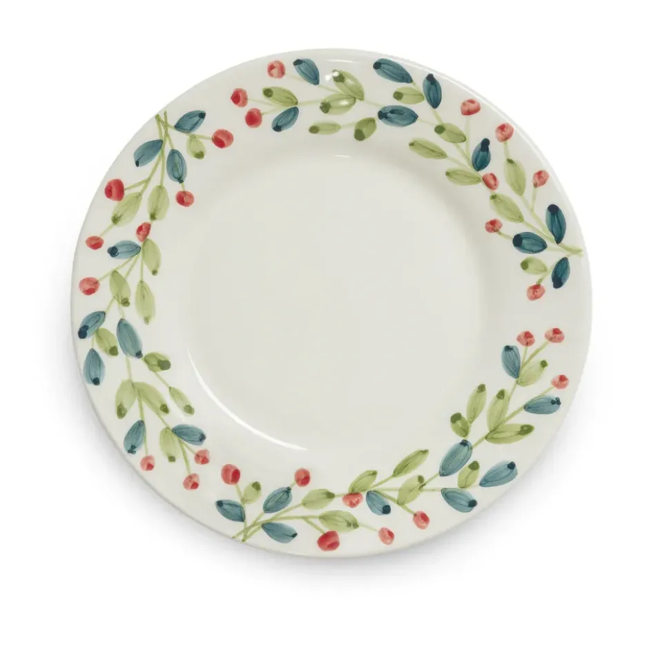 Basic jultallrik Ø21 cm, Vit-multi