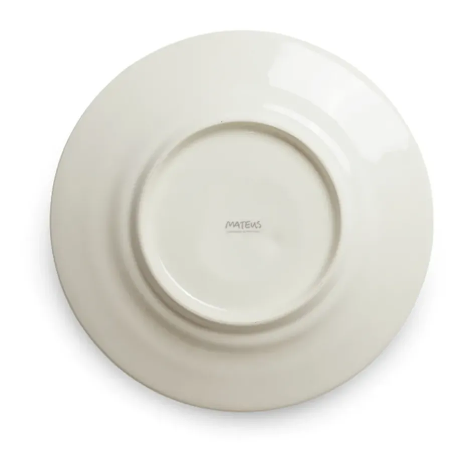 Basic jultallrik Ø21 cm, Vit-multi
