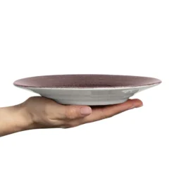 Basic tallrik 21 cm, Plommon