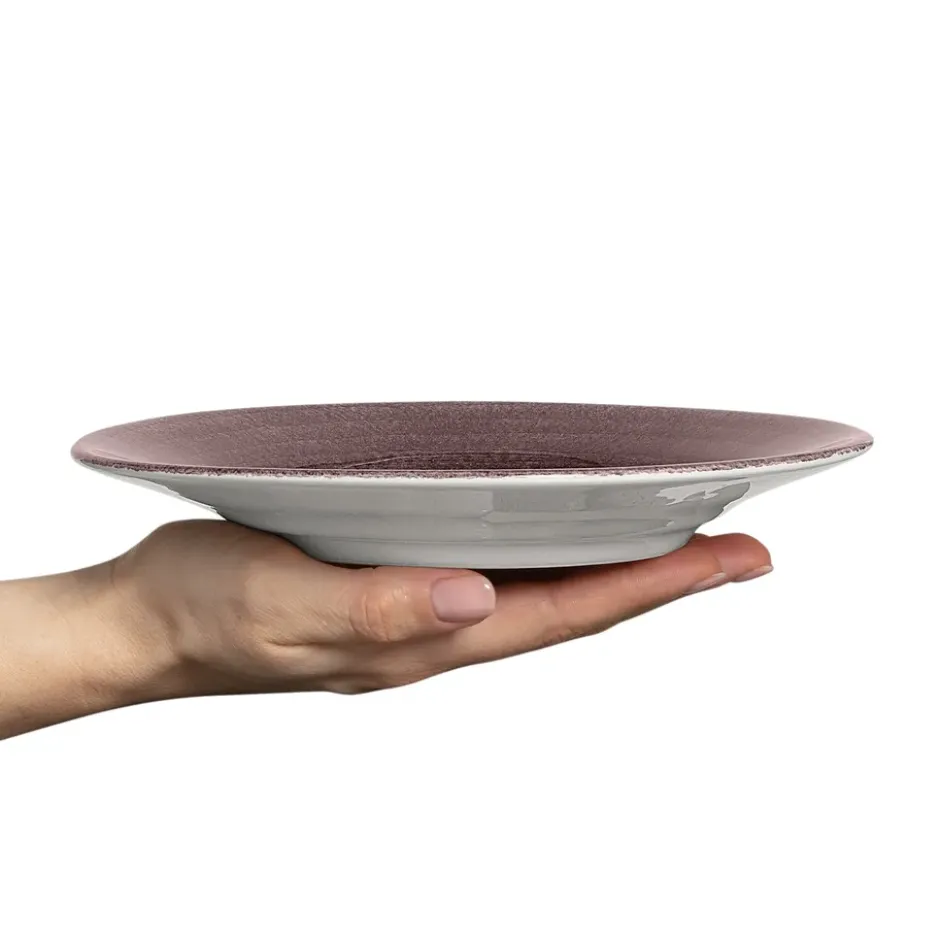 Basic tallrik 21 cm, Plommon