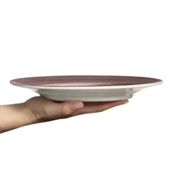 Basic tallrik 25 cm, Plommon