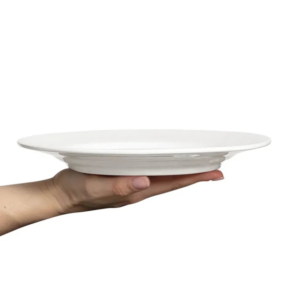 Basic tallrik 25 cm, Vit