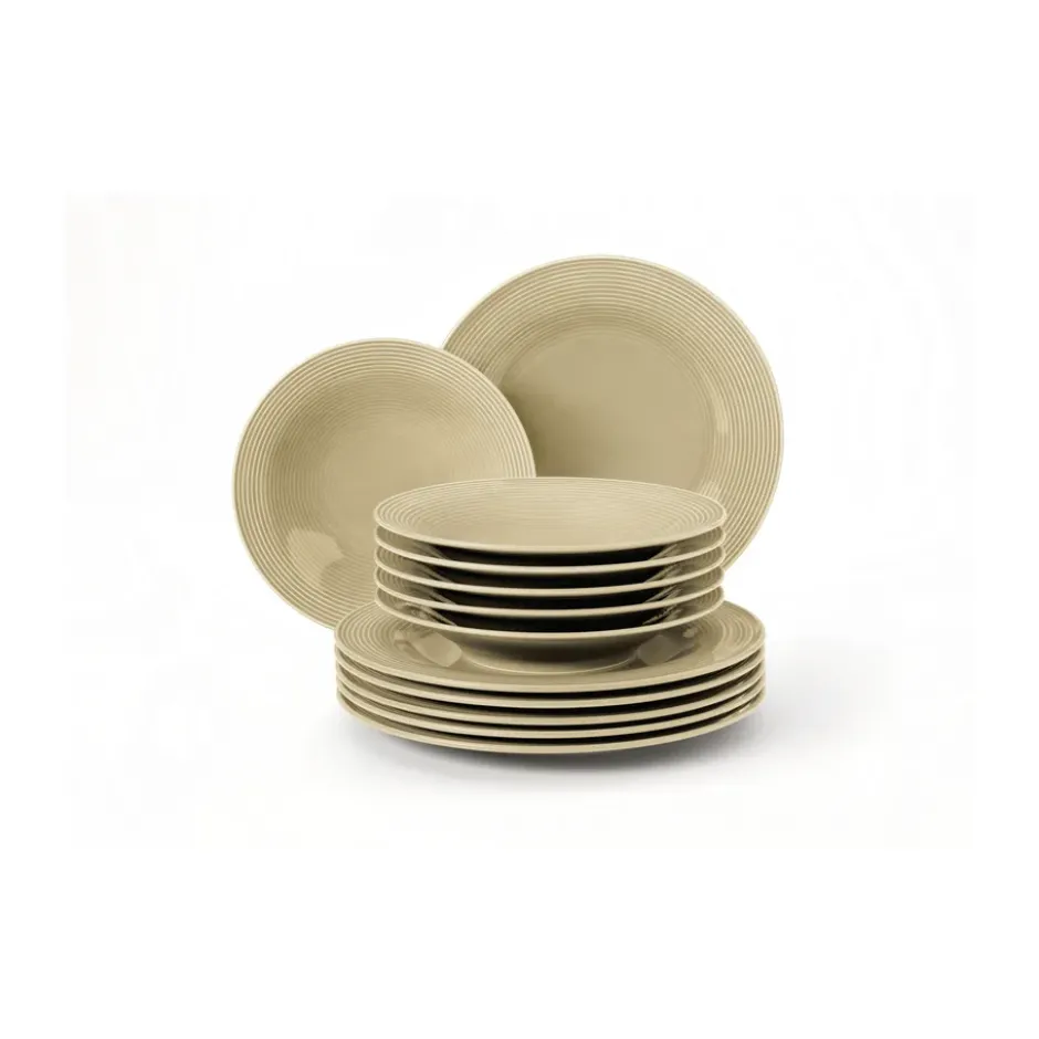 Beat servisset 12 delar, Sandbeige