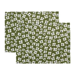 Belle Amie bordstablett 2-pack, Mörkgrön, 34x45 cm
