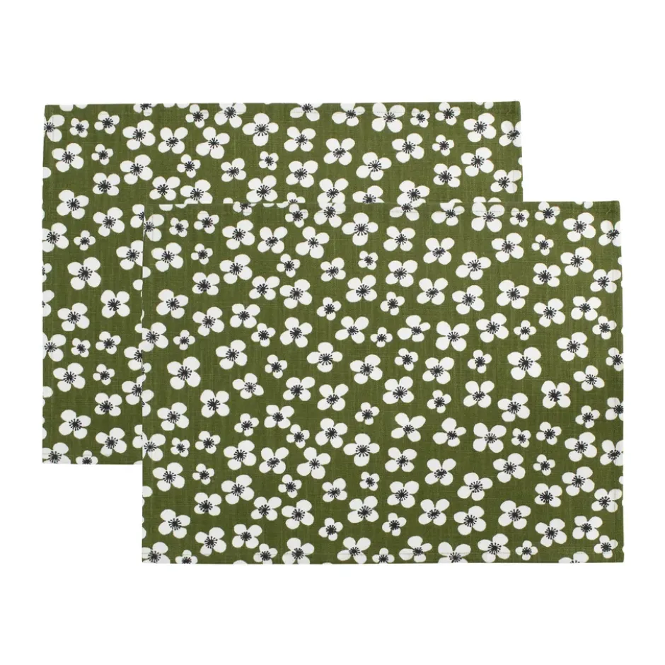 Belle Amie bordstablett 2-pack, Mörkgrön, 34x45 cm
