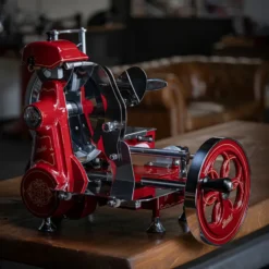 B2 Flywheel slicer manuell skärmaskin, Red
