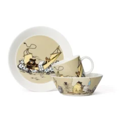 Bisamråttan Muminskål Ø15 cm, Beige