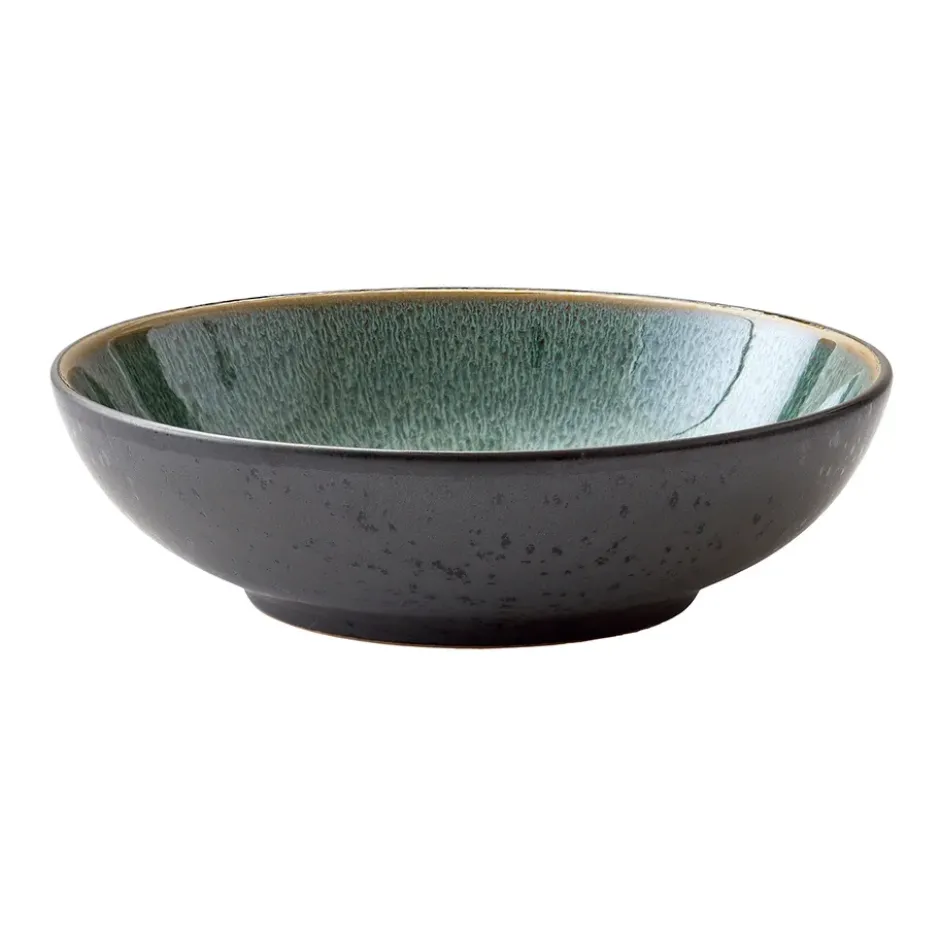 Bitz pastaskål Ø20 cm svart, Svart-grön