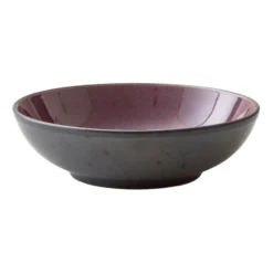Bitz pastaskål Ø20 cm svart, Svart-lila