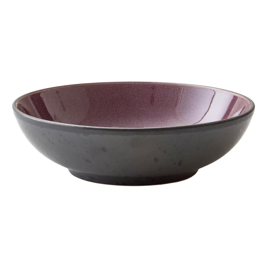 Bitz pastaskål Ø20 cm svart, Svart-lila