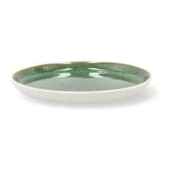 Bitz tallrik gastro Ø 21 cm, Vit-grön