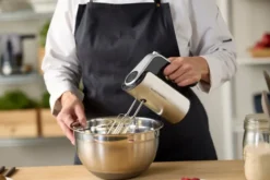 Blandningsskål med silikonbotten latte, 5 liter