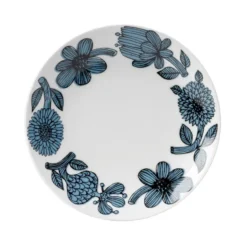 Blå Aster tallrik, Ø 18 cm