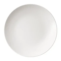 Blå eld tallrik, Vit, 23 cm