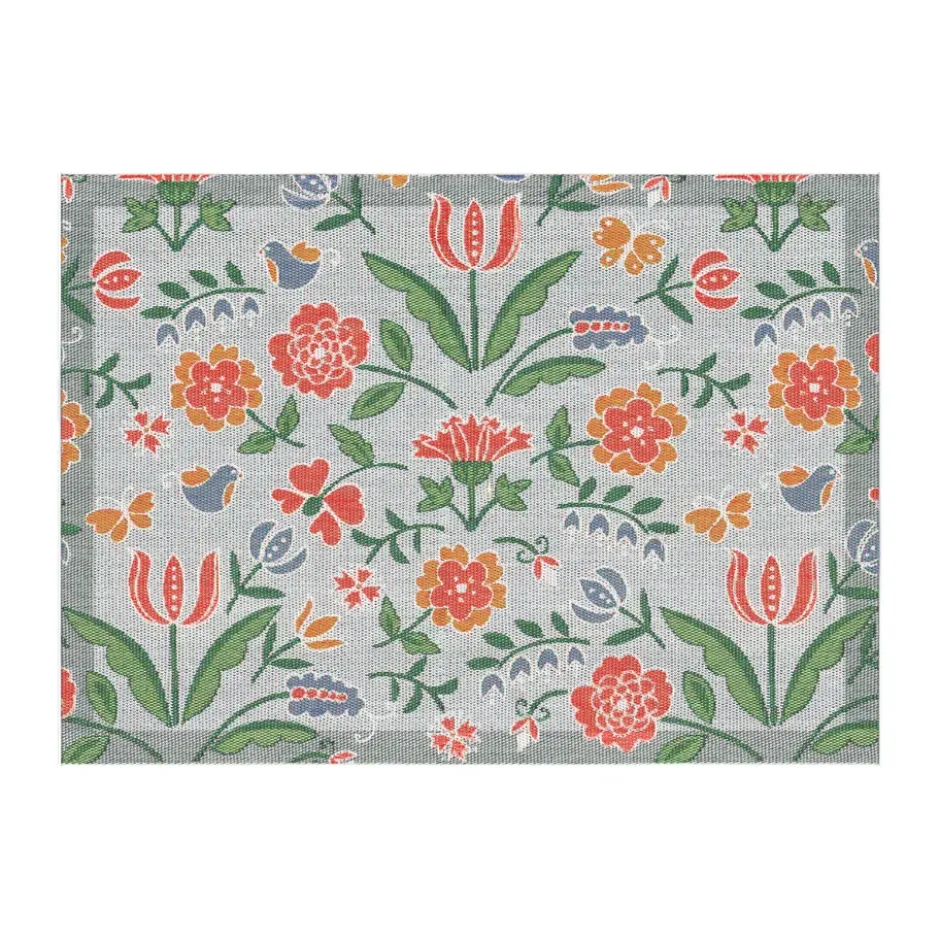 Blomglänta bordstablett 35x48 cm, Multi