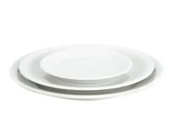 Bourges tallrik flat vit, Ø16,5 cm