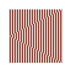 Broken Lines servett 33x33 cm 20-pack, Berry-white