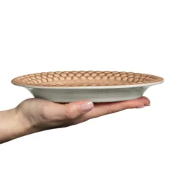 Bubbles oval tallrik 20 cm, Cinnamon