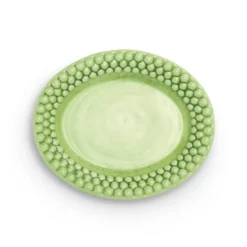 Bubbles oval tallrik 20 cm, Grön