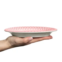 Bubbles oval tallrik 20 cm, Ljusrosa