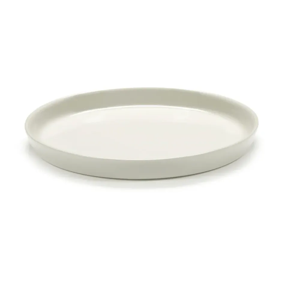 Cena tallrik hög S Ø18 cm, Ivory