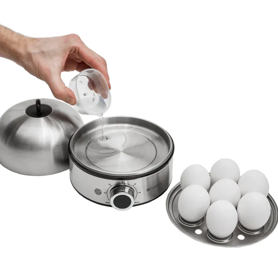 Champion äggkokare 7 ägg, Rostfritt stål