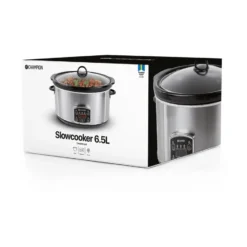 Champion slowcooker, Rostfritt stål, 6,5 L