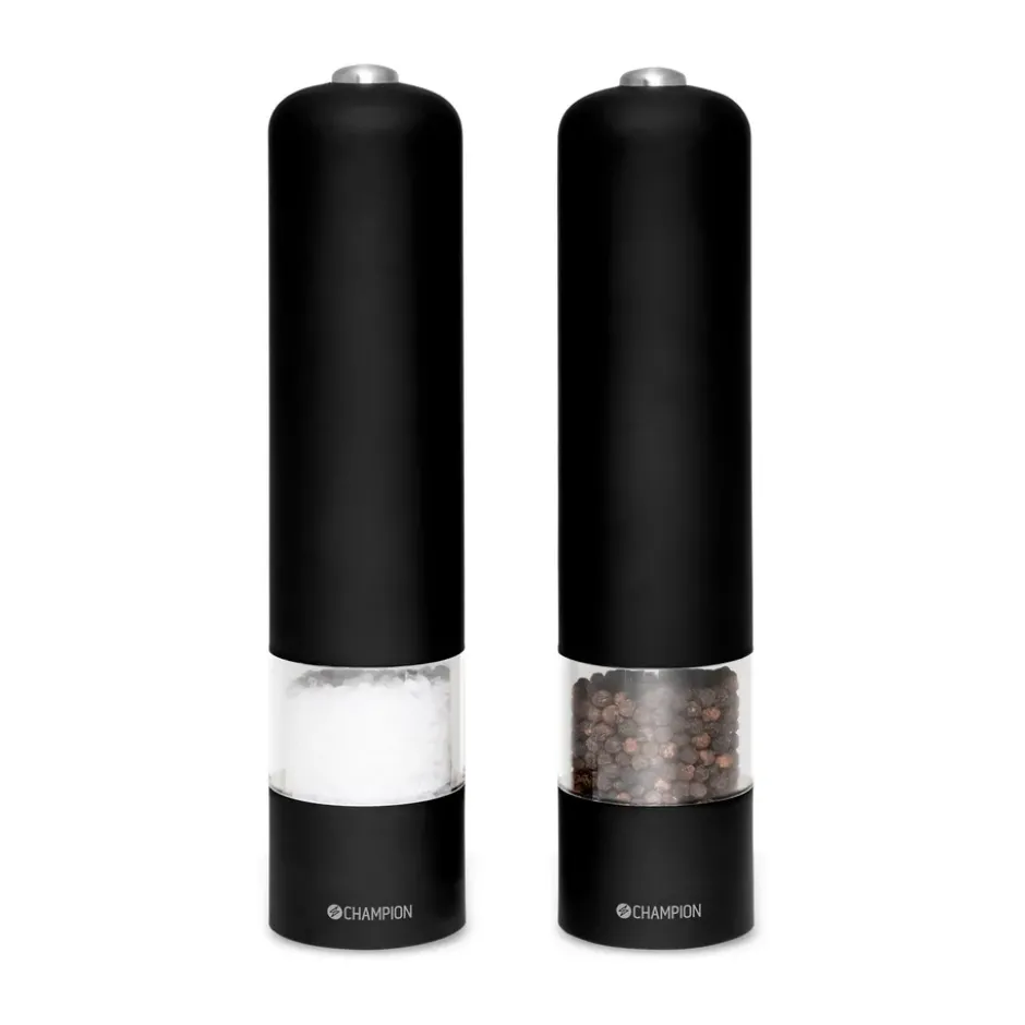 Champion SPK120 salt- och pepparkvarn set, Mattsvart
