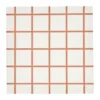 Check & Stripes pappersservett 33x33 cm 20-pack, Beige