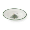 Christmas Tree sopptallrik, White-green-red, 23 cm