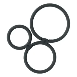 CIRCLES grytunderlägg Ø13 cm, Svart