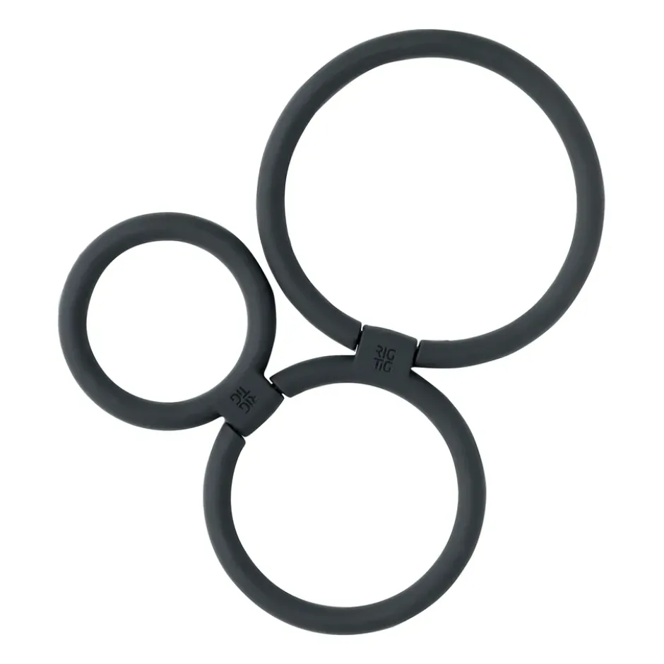 CIRCLES grytunderlägg Ø13 cm, Svart