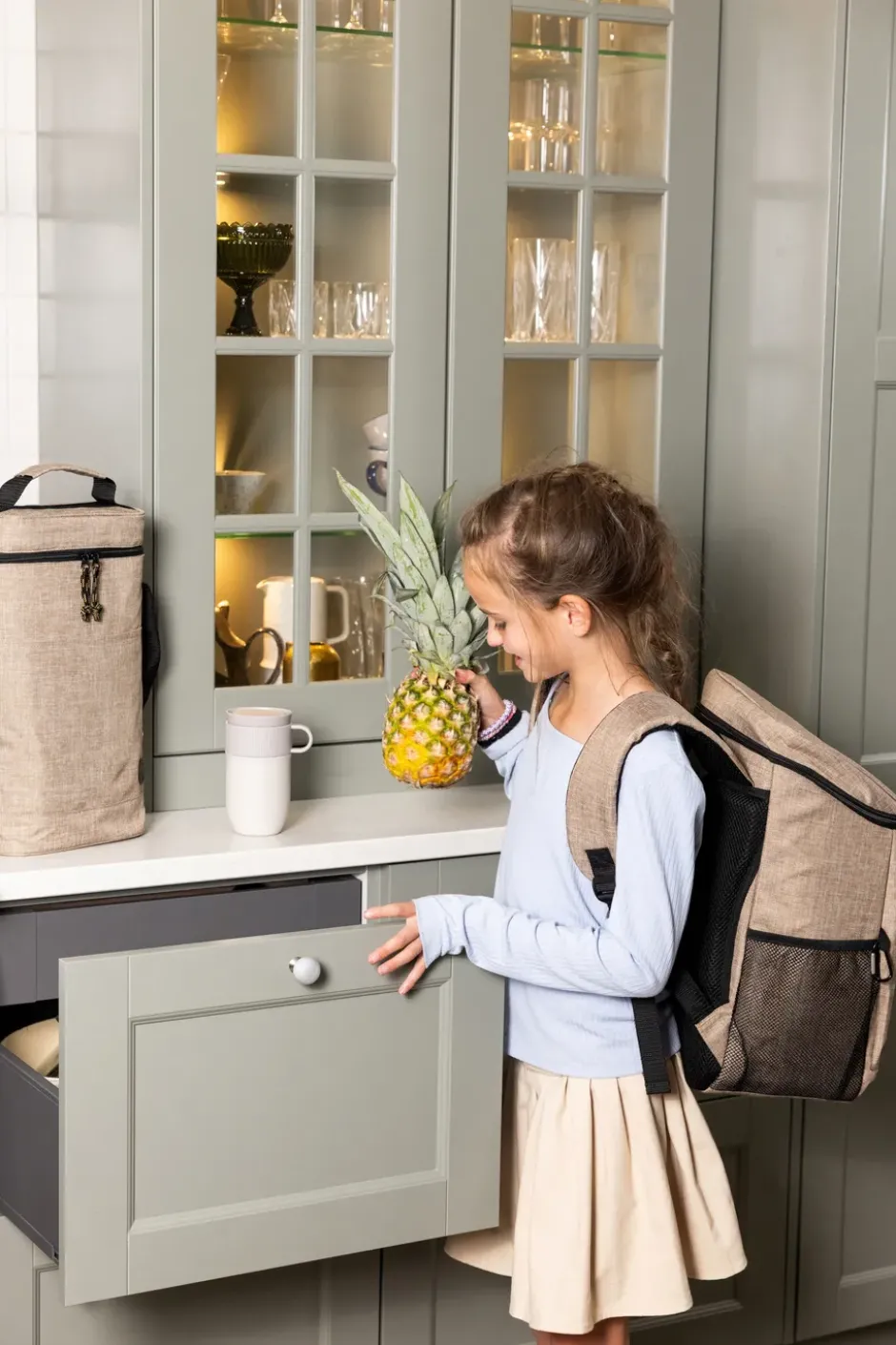 City kylryggsäck 21 L, Beige