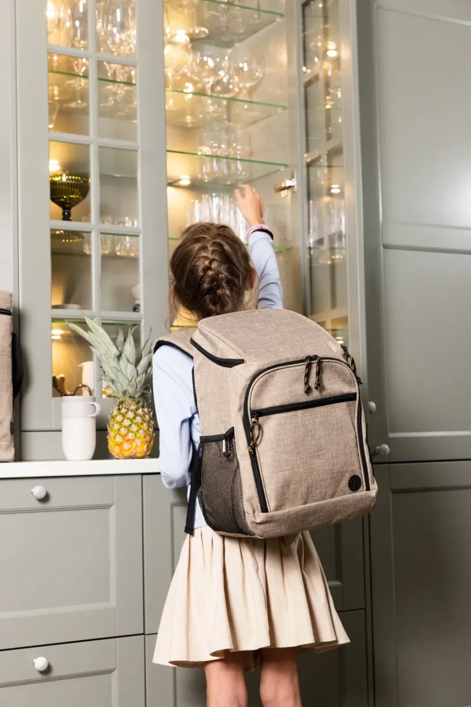City kylryggsäck 21 L, Beige
