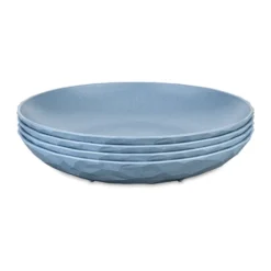Club djup tallrik Ø22 cm 4-pack biocirk termoplast, Nature flower blue