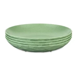 Club djup tallrik Ø22 cm 4-pack biocirk termoplast, Nature leaf green