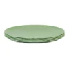 Club tallrik Ø26 cm 4-pack biocirkulär termoplast, Nature leaf green