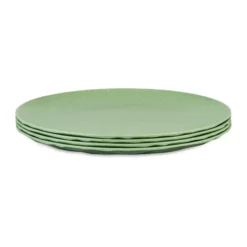 Club tallrik Ø26 cm 4-pack biocirkulär termoplast, Nature leaf green