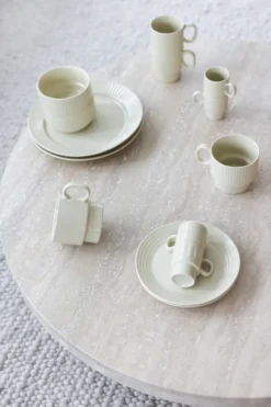 Coffee & More assiett, Beige
